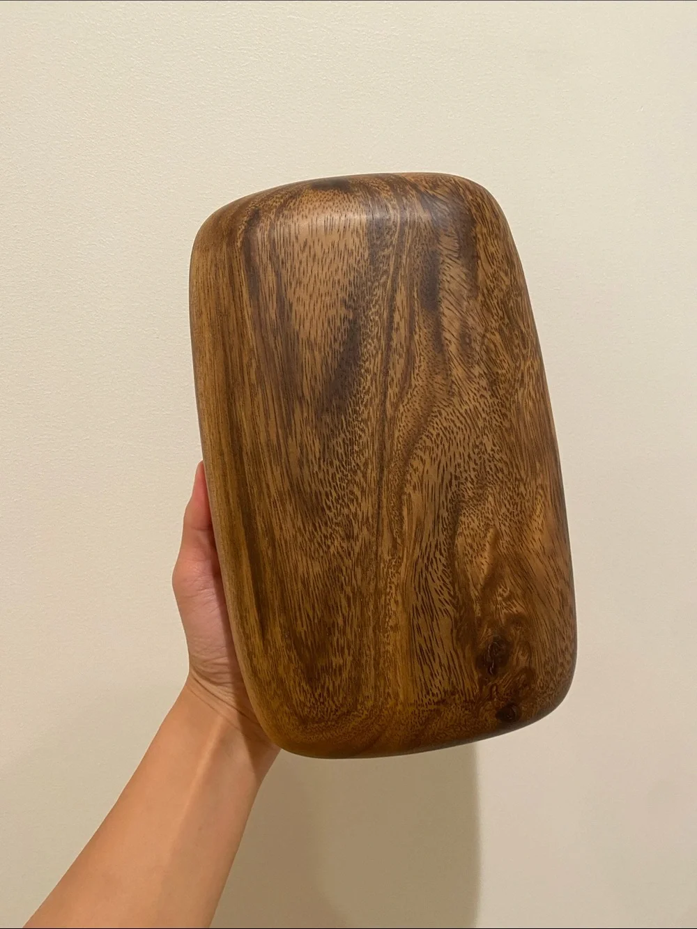 Wooden Tissue Box Cover - Rich Brown Grain
